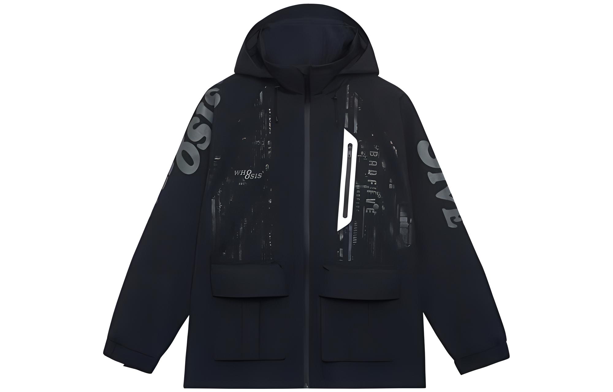Li Ning x WHOOSIS Badfive Waterproof, Windproof, And Breathable Windbreaker Jacket Men s Black AFDSD87-1 XXL