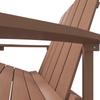 Vidaxl Adirondack Garden Chair, HDPE, Brown