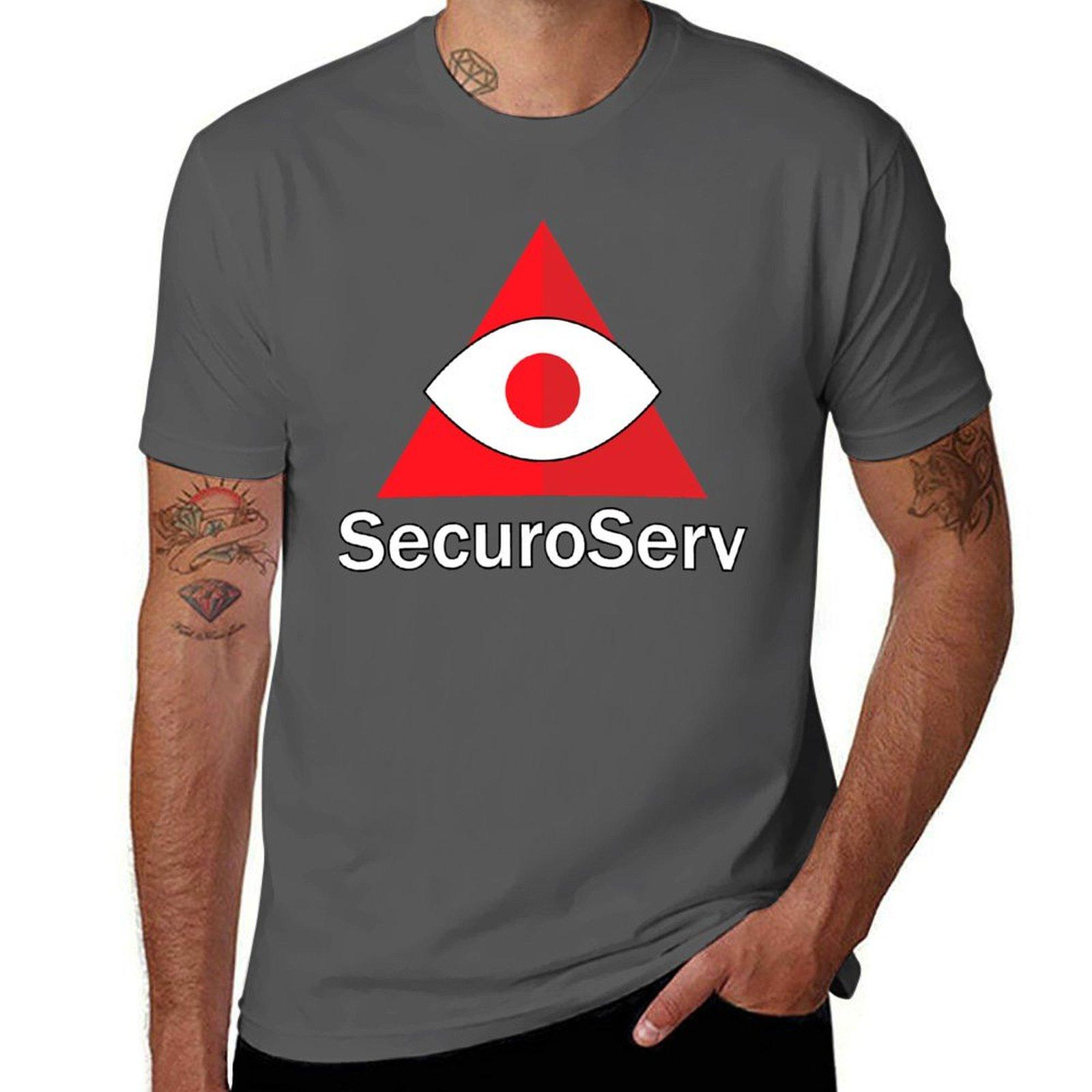 

t SecuroServ T-Shirt cotton shirt Classic t man heavy shirt man cotton 4XL