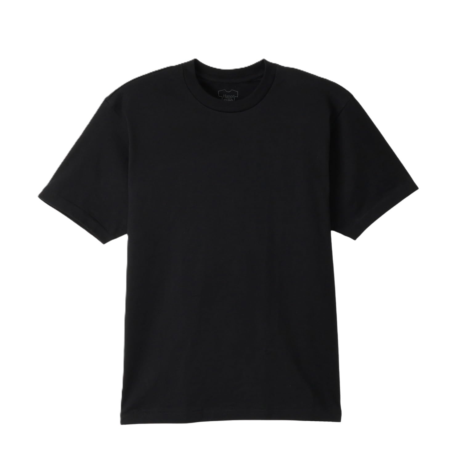 

Hanes KURO Crew Neck T-Shirt, Short Sleeve, 100% Cotton, Round Body, Tagless, 1 Piece, HM1-B201-090-M