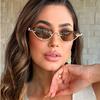 Fashion Brand Cat Eye Women's Sunglasses Vintage Small Half Frame Sunglasses Female Trend Retro Luxury Designer Shades