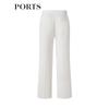 PORTS Women's Triacetate Wide-Leg Pleated Trousers