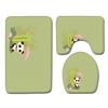 Animal Toilet Floor Mat Three-Piece Bathroom 3-Piece Carpet Doormat