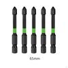 5x Impact Bit Set Multipurpose Cross Bits for Electrician Maintenance