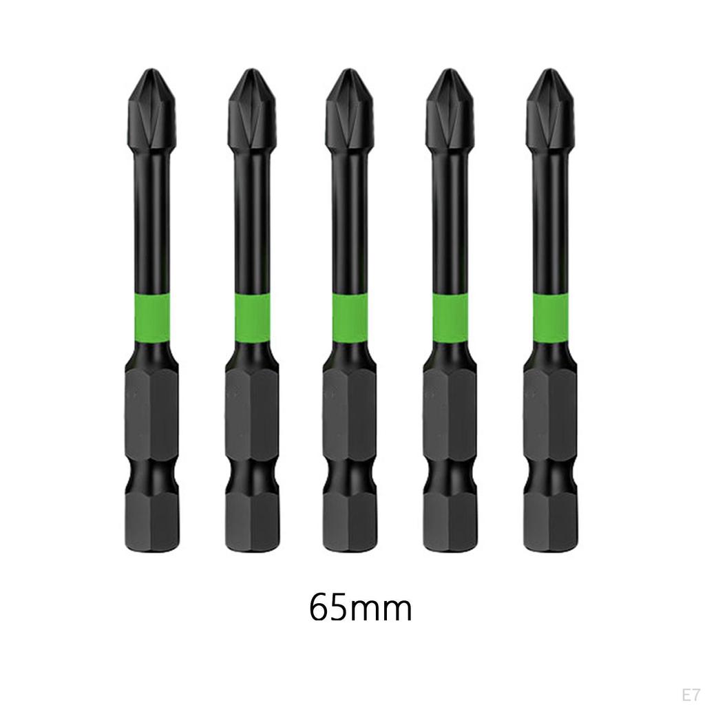 5x Impact Bit Set Multipurpose Cross Bits for Electrician Maintenance