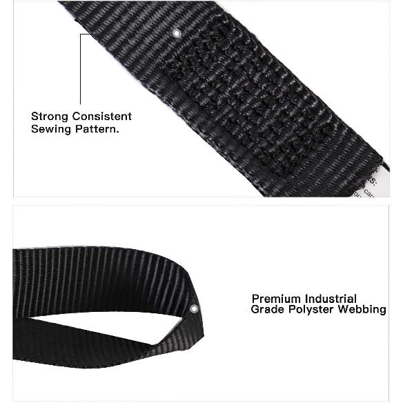 XSTRAP STANDARD Soft Loop Tie-Down Straps 8PK 1-1/16 X 18 Inches - 3600LB Breaking Strength, Loops For Securing Trailering Of Bikes, ATV, UTV,