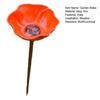 Metal Flower Garden Stake Pollinator Watering Station Mini Bird Bath Drinking Bowl for Bees Butterflies Birds Outdoor Yard