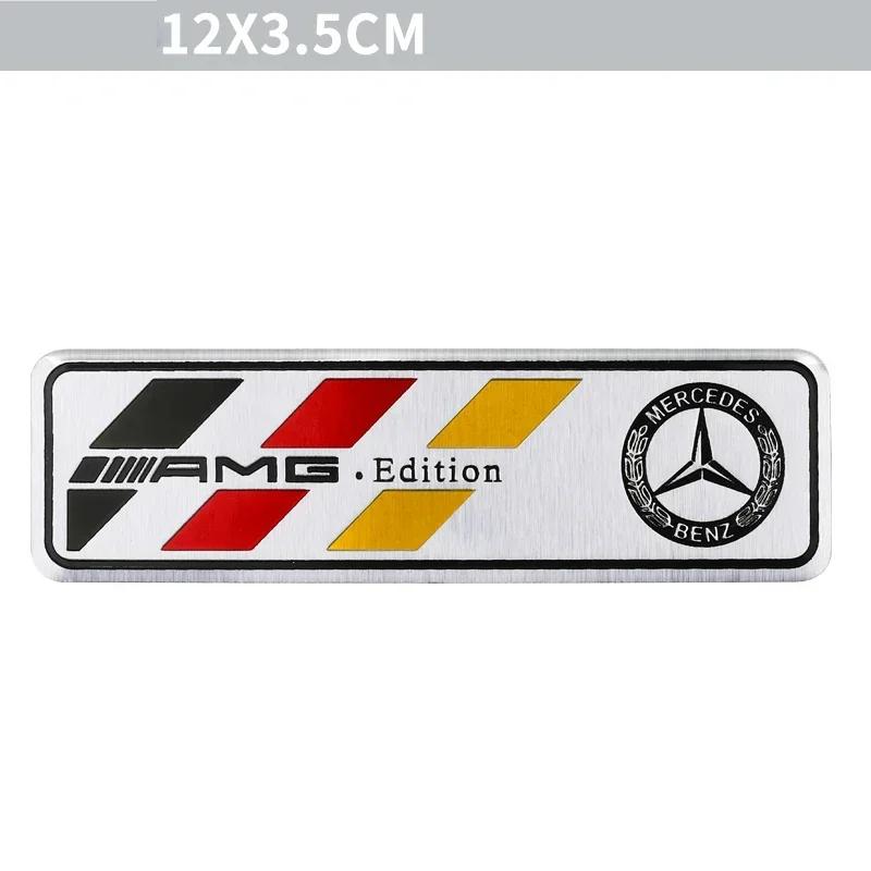 CDS1 2025 Hot New 3D Aluminum Car Body Trunk Decor Sticker Auto Refit Accessorie For Mercedes Benz AMG A B G S Class W211 W124 W128 W