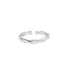 Korean Round Ball Winding Twist Ring Female Index Finger Niche Design Fashionable Personality Simple Ins Style