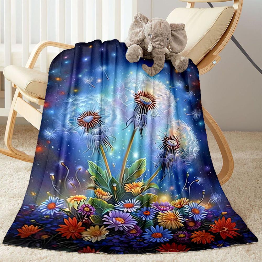 1pc Sunflower Pattern Blanket Comfortable Soft Lightweight Perfect for Travel Camping Picnics Sofa Office Bed Living Room Ideal Gift for Friends