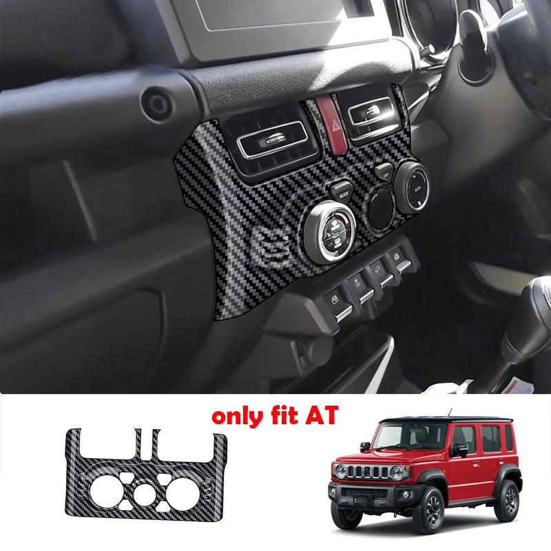 For Suzuki Jimny Nomade -2025 ABS carbonfiber door handle bowl window rise switch gear Handbrake AC vent Navigation cover