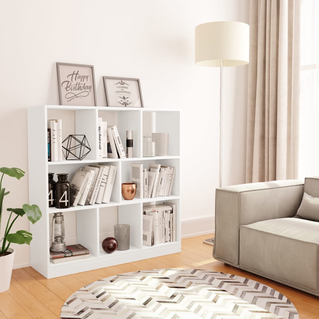 Bookshelf White 97.5 x 29.5 x 100 cm Engineered Wood