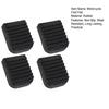 1/2/4Pcs Motorcycle Side Plate Kickstand Pad Wear Resistant Non-Slip Universal Fit Easy Installation Motorbike Kickstand Pad Foot Support Cover