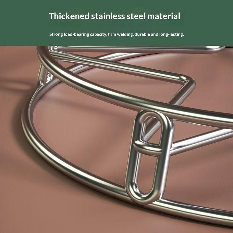 Stainless Steel Pot Rack Kitchen Anti-Scalding Heat-Insulating Pot Mat Steamer Rack Cookware Storage Rack
