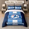 Custom Bedding Set Cardiff City Pattern, Print Name Text 1 Duvet Cover Plus 2 Pillowcases Home Textile