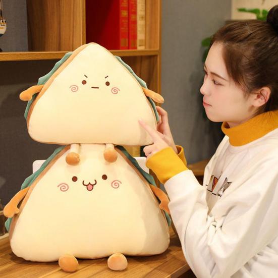 Simulation PP Cotton Cartoon Sandwich Pillow Bakery Food Cushion Plush Toys Gift