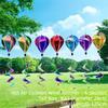 1PC Wind Turning Random Color Hot Air Balloon Rotating Colorful Wind Spinners Rainbow Plastic Material Wind Strips Picnicking