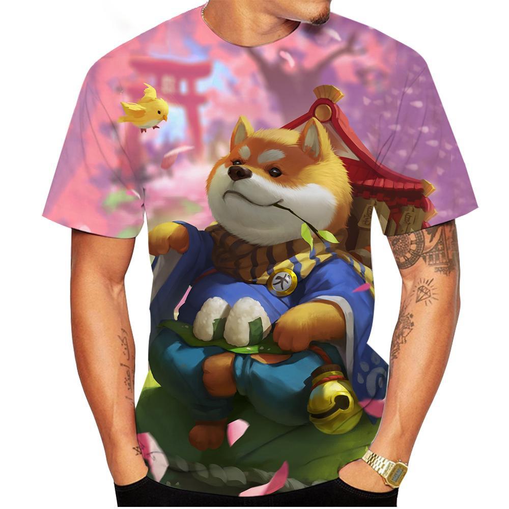 New Fashion Summer Hot Sale 3D Shiba Inu Men's/women's T Shirt 3D Print Unisex Kids Tops Clothing Plus Size Oversize
