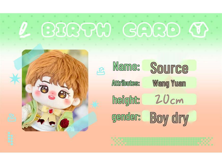 Wang Yuan 20cm Yuanyuan Celebrity Cotton Plush Doll - Festival Gift Toy