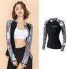 Womens 2-Piece UV Protection Wetsuit Set Snorkeling Surfing Swimming Long Sleeve Quick Dry Rash Guard