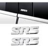 2X SR5 Emblem 4X4 Car Side Fender Rear Tailgate Decal Metal Sticker Badge Suitable for Tacoma (Silver)