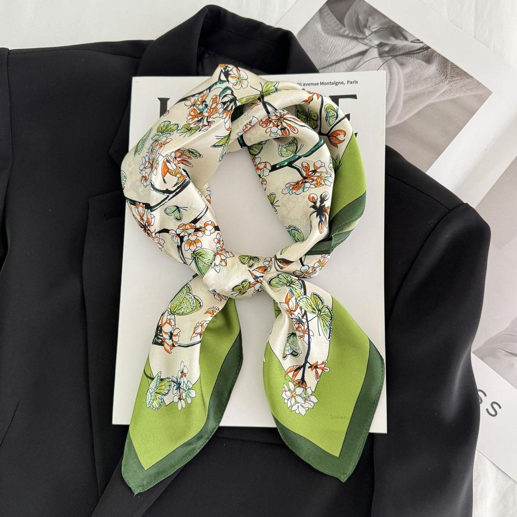 Fashion Horse Silk Mulberry Silk Mother'S Day Gift Silk Scarf Mom Girl Summer Chinese Square Scarf Shawl Scarf
