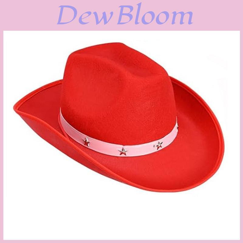 Cowboyhoed Met Roze Sterklinknagels Kostuumaccessoire Voor Feesten