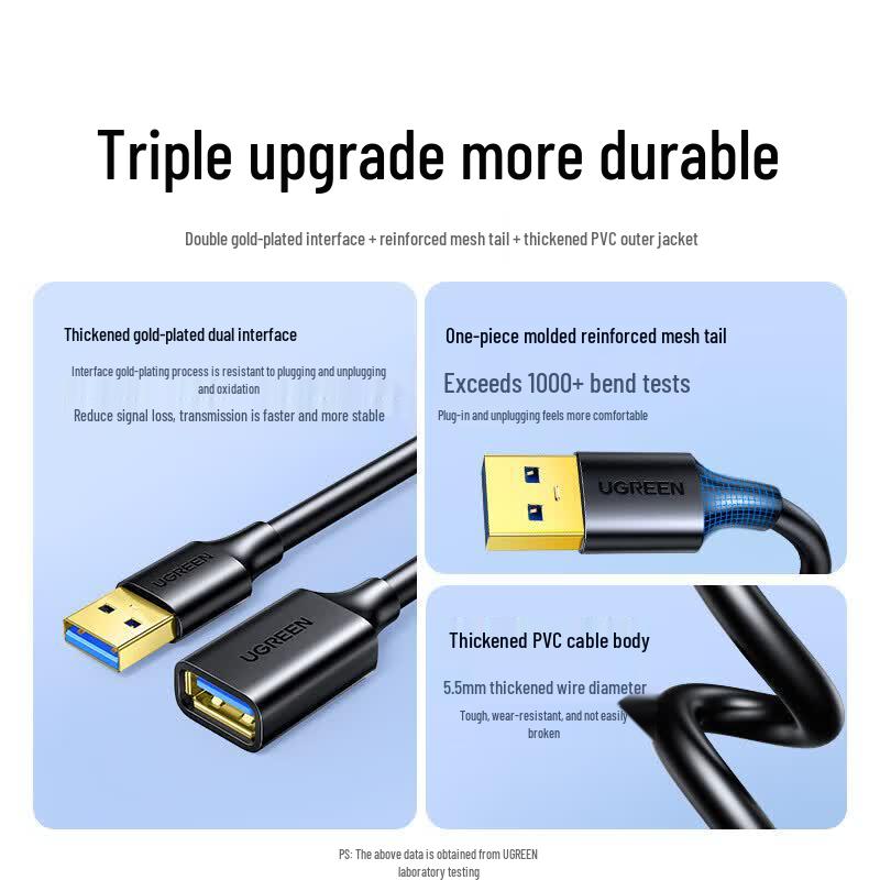 Ugreen USB 3.0 Male to Female Extension Cable 1.5m