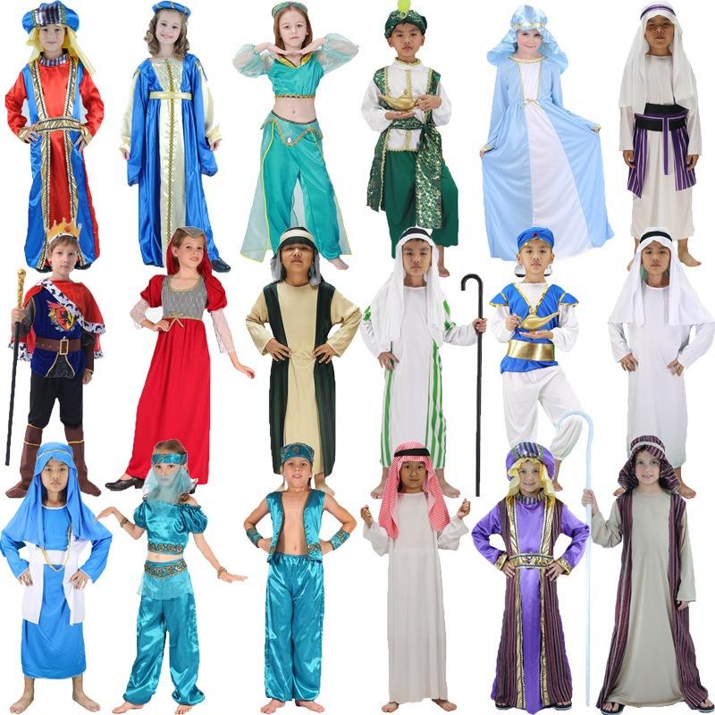Children's day boy prince show costume cos girl princess robe