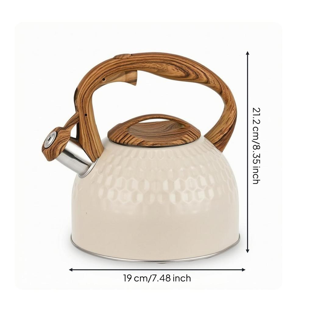 Whistling Tea Kettle Ergonomic Food Safe for Coffee Drinkers