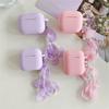 Petal bow for Apple AirPods 1 generation Bluetooth headset protective case Pro1 headphone case 1st generation soft case