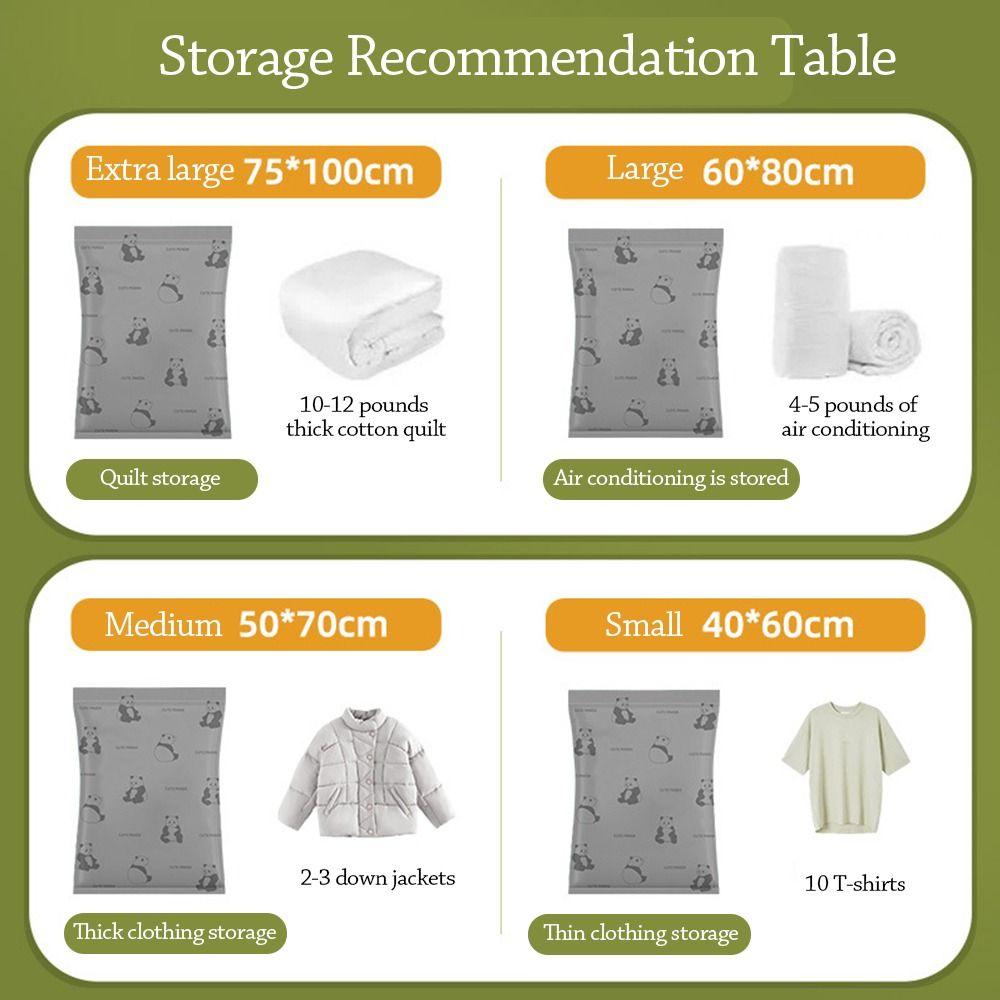 Reusable Vacuum Bags for Travel Folding Waterproof Vacuum Compression Bag Space Saver Dustproof Luggage Vacuum Storage Bag