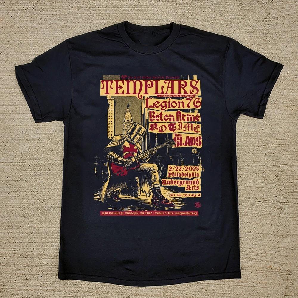 Collection The Templars Band Concert T Shirt Black All Size S5Xl T278 Unisex T-Shirt XXXL