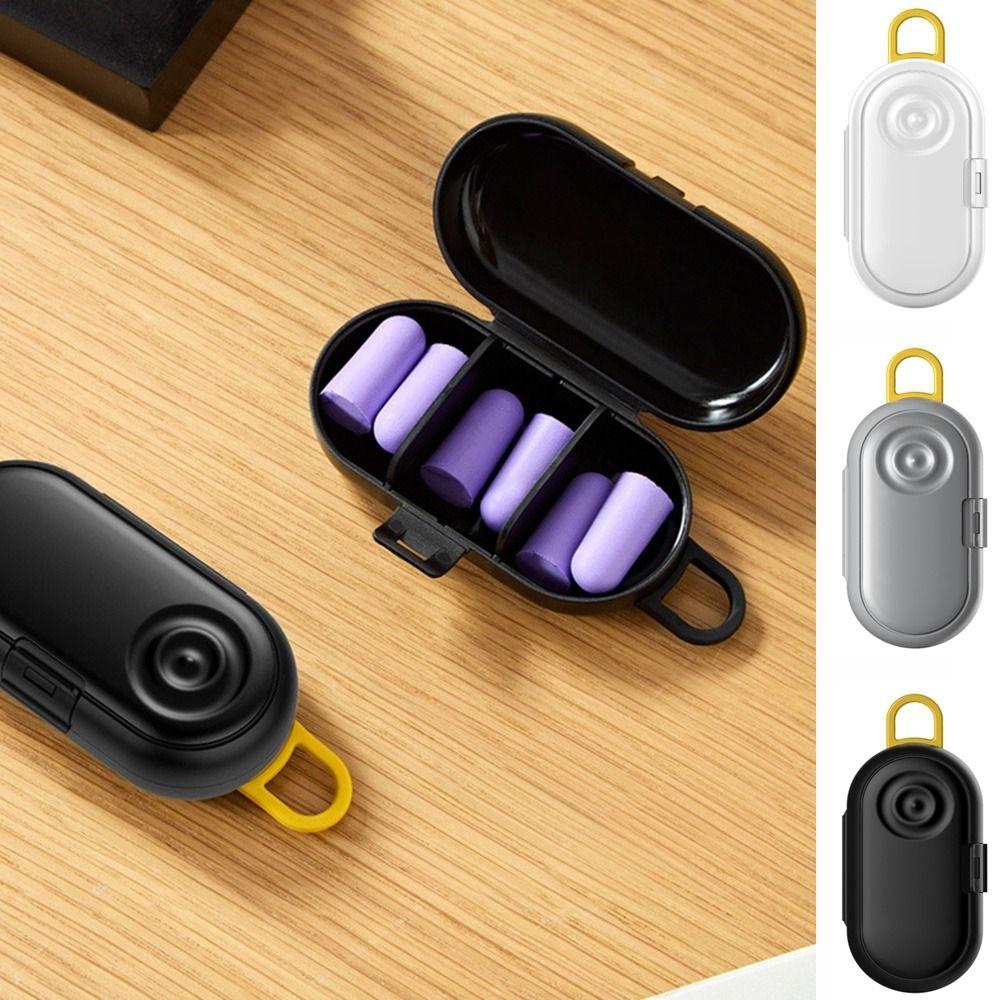 

Movable Partitions Mini Storage Box Plastic Cable Case Portable Earphone Bag for Home чёрный/белый