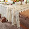 Hot-Selling French Lace Tablecloth New Products For Solid Color Rectangular Atmosphere Decoration Hollow High-End Light Luxury
