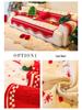 Festive Red Chenille Non-Slip Sofa Cover for All Seasons - New Year & Christmas Style