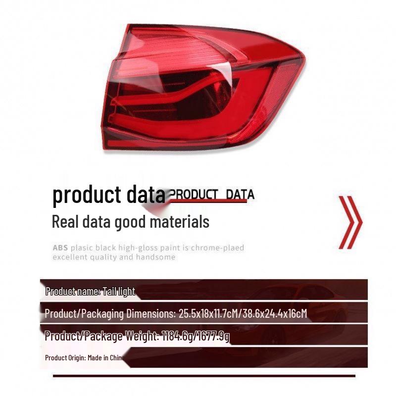 BMW 3 Series M Sport Night Edition Tail Lights (2016-2019) 330Li/318i/320i Anti-collision