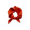 Silk Square Scarf: Solid Color Rolled Edge Headscarf for Women (53cm)