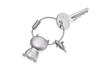 TROIKA Cat and Mouse Keychain, Cat + Mouse, Cat Goods, Key Ring, Accessory, Charm