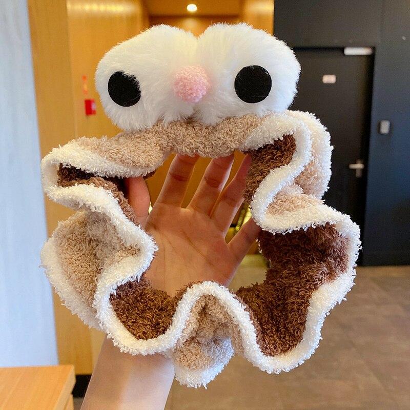 Korean Cartoon Double Color Big Eyes Face Washing Hair Holder Hairbands Headband For Women Girls Turban Fashion Hair Accessories