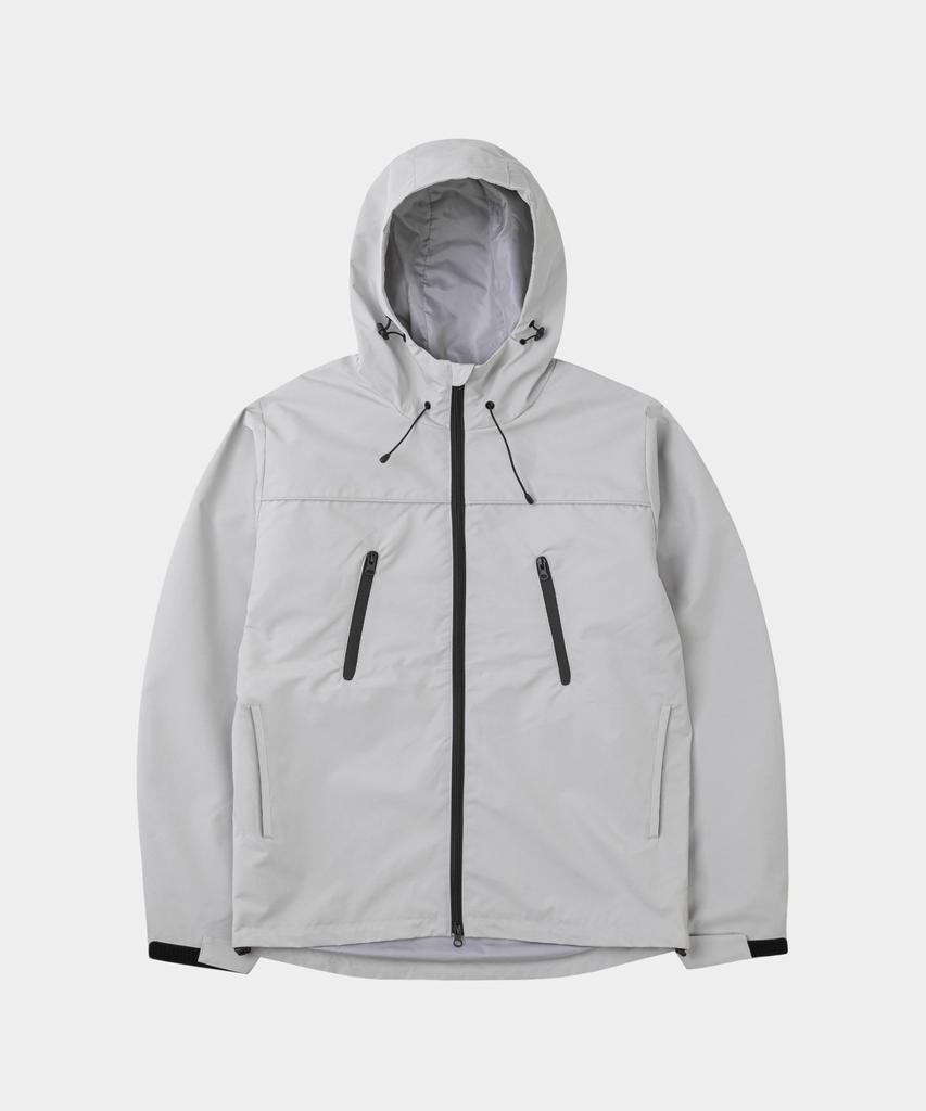 Lettercomo Fly Rain Hardshell Parka Wind Jacket Cream
