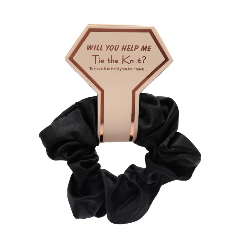 Bridesmaid HairPiece Hair Scrunchies Ponytail Holder Wedding Party Accessories Bridesmaid Scrunchies Proms Gifts 5PCS