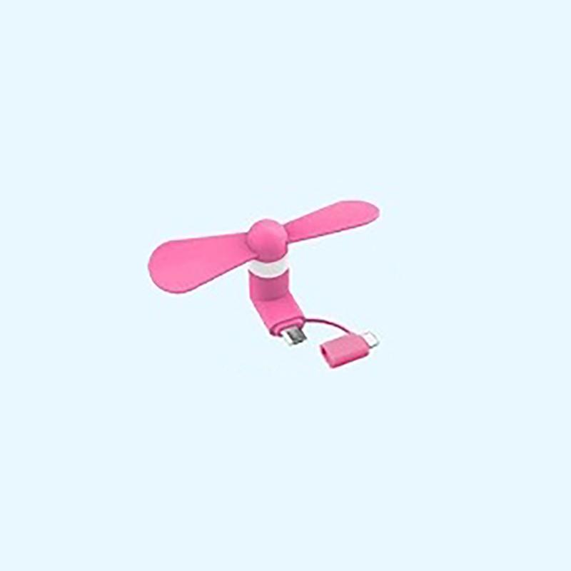 Mini Phone Cooling Fan Plug & Play Universal 3 Ports Small Fan for Summer Outdoor Walk Shopping Daily Use