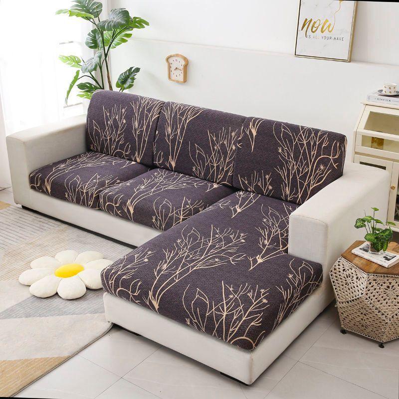 Printing Sofa Seat Cushion Covers L Shape Universal Stretch Sofa Seater Cover Stretch Washable Removable Slipcover