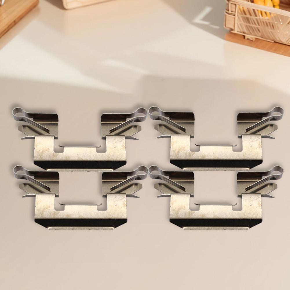 4Pcs Front Brake Pad Fitting Kit Shims Front Disc Brake Caliper Hardware Kit Car Brake Fitting Kit for Ford Fiesta MK7 08-17