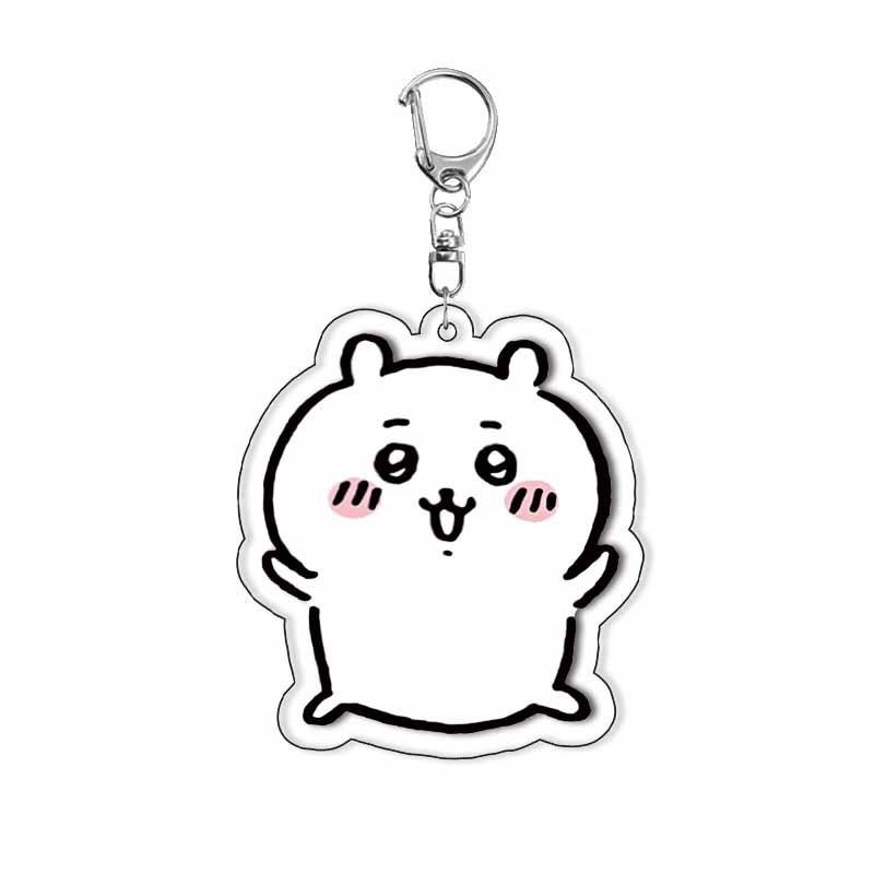chiikawa anime acrylic keychain DIY cute character layered keychain cross border ready stock anime merchandise accessories 5.5cm
