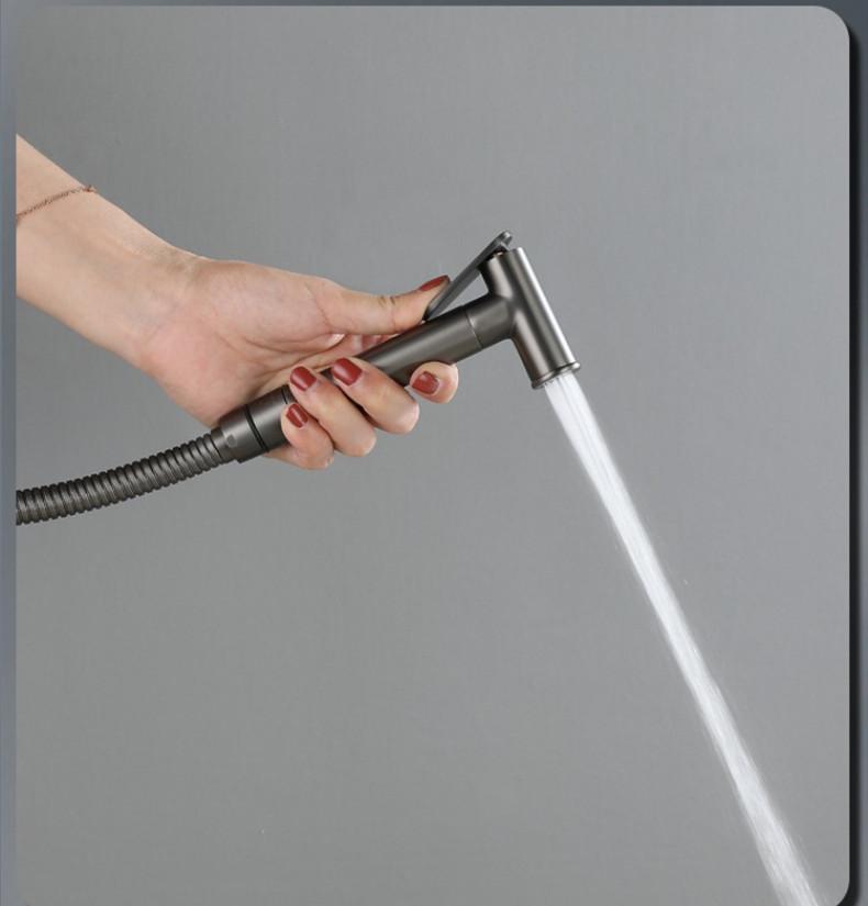 Toilet Bidets Sprayer Bathroom Accessories Cold And Hot Water Mixer Bidet Faucet Wall Mounted Rose Gold/Grey