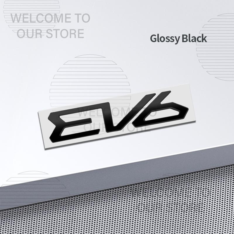 Car Decor Metal For EV6 Kia GT Version Electric SUV Letter Emblem 3D Sticker Accessories Tail Rear Trunk Decals pgncs50