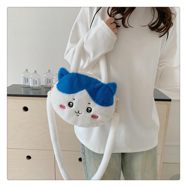 Korean Style Cute Bear Plush Crossbody Handbag for Girls