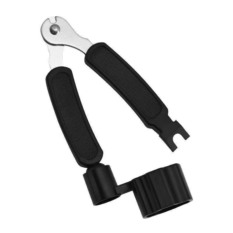 3 IN 1 Guitar String Winder + String Cutter + Pin Puller Instrument Guitar Maintenance Tool Repair чёрный
